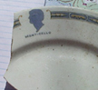 A fragment of a Monticello Hotel Plate