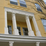 Victorian Elements on the front of the Hotel